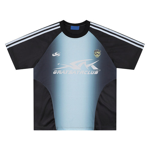 Hip Hop Mesh Stitching Jersey T-shirt